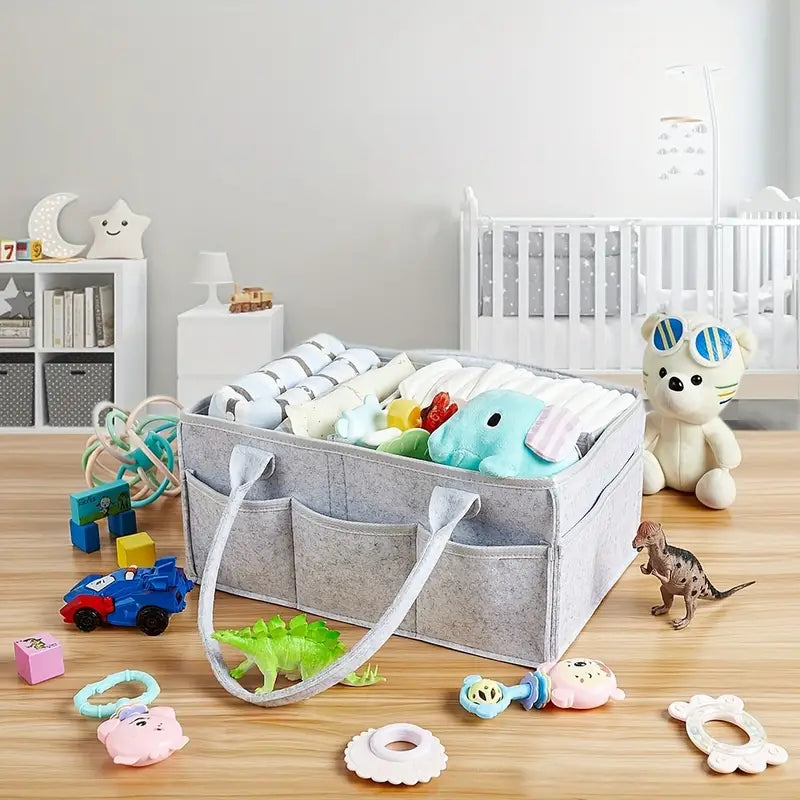 Baby Luier Organizer – Draagbare Auto Caddy met Duurzaam Ontwerp – Ideaal voor Luiertafel en Kinderkamer-3
