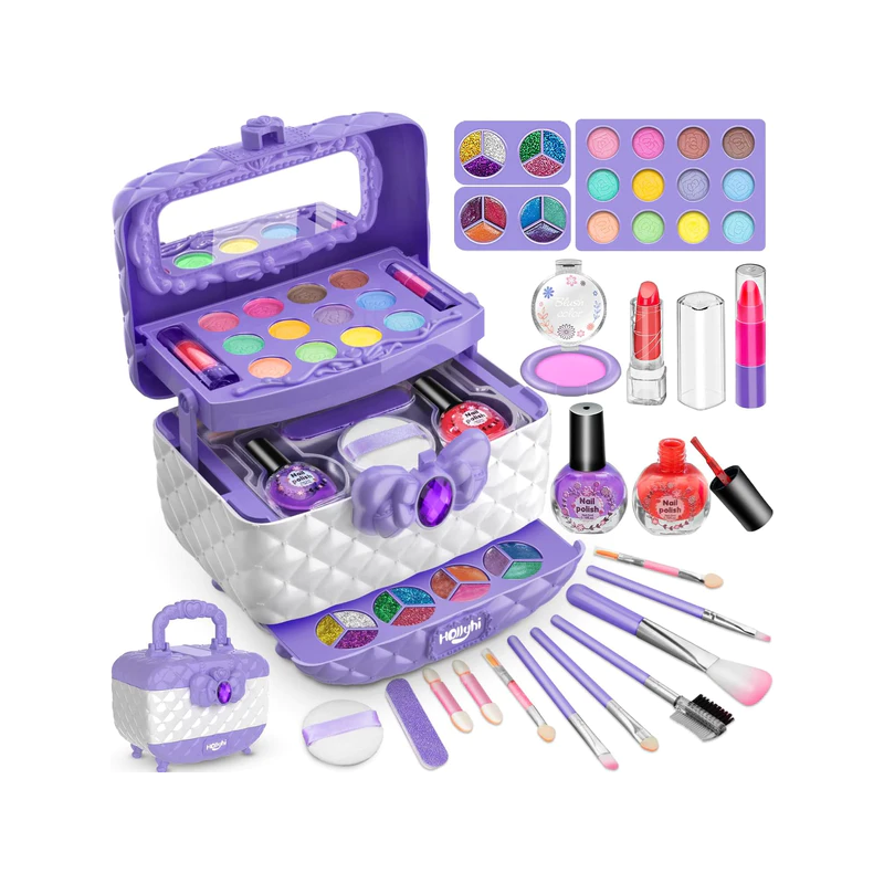 Make-up Set voor Kinderen – Veilige, Afwasbare Formule – Creatieve Speelset voor Kleine Fashionista's 1