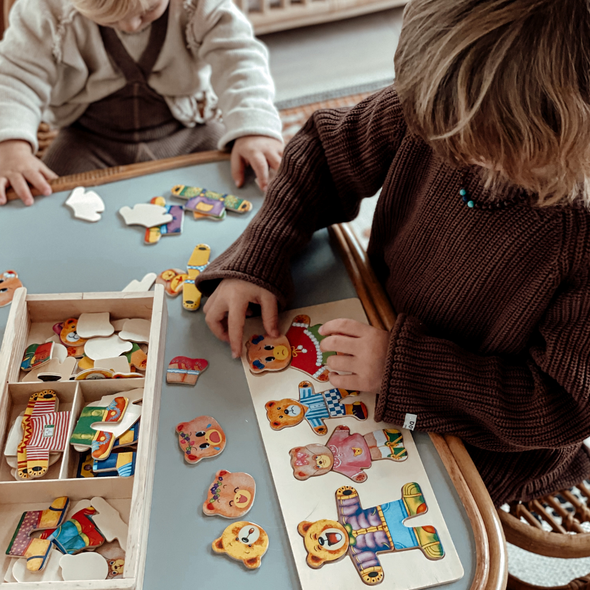 Houten Puzzel – Duurzaam Beukenhout, 100 Outfit Combinaties – Geschikt voor Kinderen vanaf 2 Jaar-2