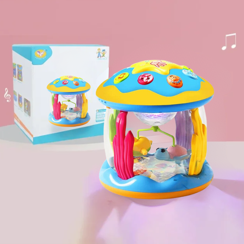 Muzikale Baby Carrousel – Zachte Melodieën en Kleurrijke Lichten – Geschikt voor 0-3 Jaar-4