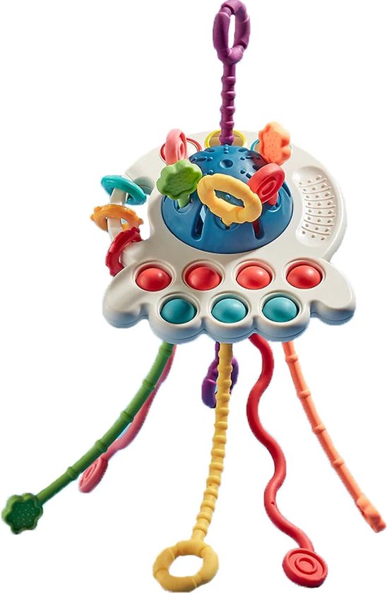 Interactief Sensorisch Speelgoed OctoPlay Octopus – BPA-vrij Fidget Speelgoed voor Motorische Ontwikkeling en Zintuiglijke Stimulatie-3