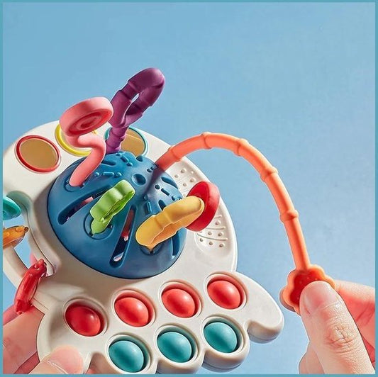 Interactief Sensorisch Speelgoed OctoPlay Octopus – BPA-vrij Fidget Speelgoed voor Motorische Ontwikkeling en Zintuiglijke Stimulatie-4