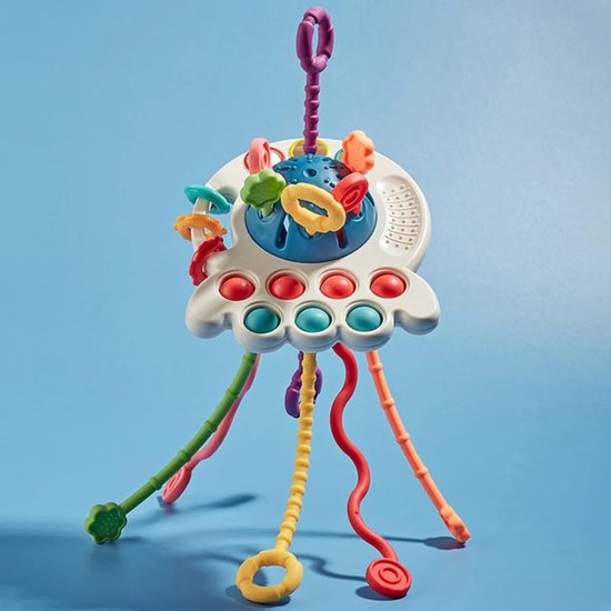 Interactief Sensorisch Speelgoed OctoPlay Octopus – BPA-vrij Fidget Speelgoed voor Motorische Ontwikkeling en Zintuiglijke Stimulatie-5