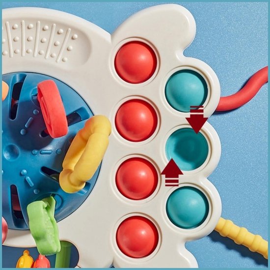 Interactief Sensorisch Speelgoed OctoPlay Octopus – BPA-vrij Fidget Speelgoed voor Motorische Ontwikkeling en Zintuiglijke Stimulatie-6