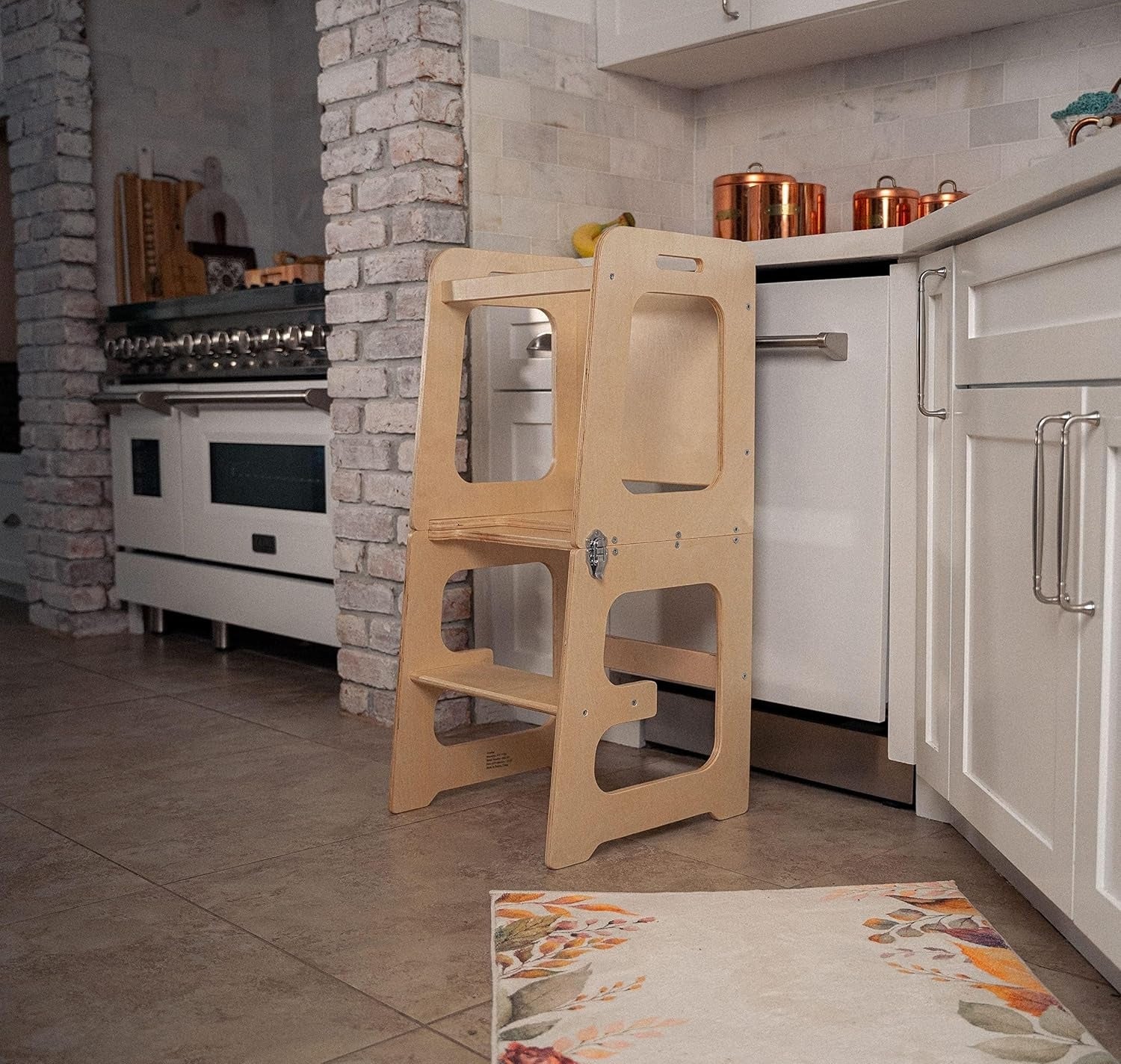 Peutertoren – 4-in-1 Functie, Veilig Houten Ontwerp – Geschikt voor Kinderen van 18 Maanden tot 6 Jaar-1