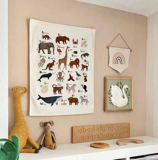 Peuters Fabric Posters – Zacht Biologisch Katoen, Educatieve Motieven voor Creatieve Ruimtes 2