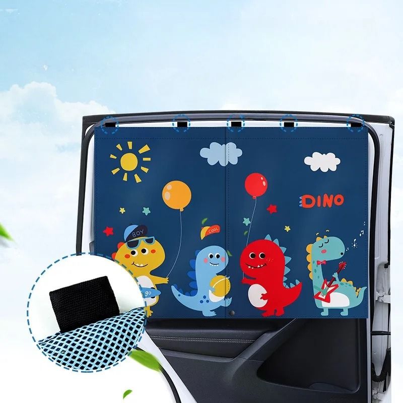 Baby Autogordijn – UV-bescherming, Magnetische Installatie, Insectenbescherming – Universeel voor Alle Auto's 4