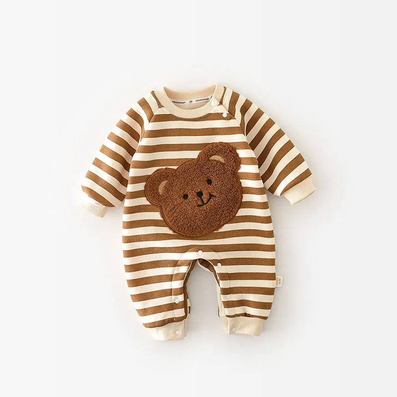 Baby Bodysuit – Zacht Katoen met Geborduurd Beertje – Perfect voor Baby Kleding en Knuffelen 6