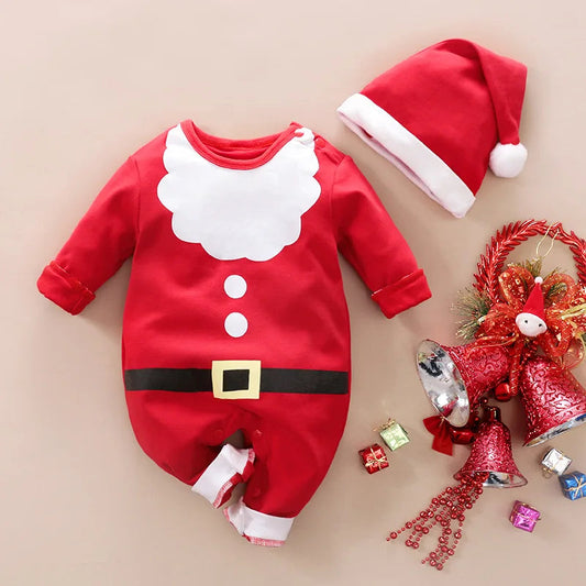 Baby Kerstkostuum – Zacht Materiaal, Comfortabel Ontwerp – Perfect voor Feestdagen en Speciale Gelegenheden 0