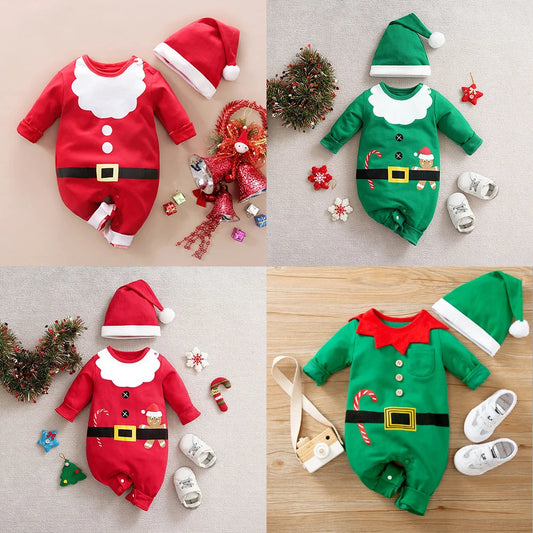 Baby Kerstkostuum – Zacht Materiaal, Comfortabel Ontwerp – Perfect voor Feestdagen en Speciale Gelegenheden 1