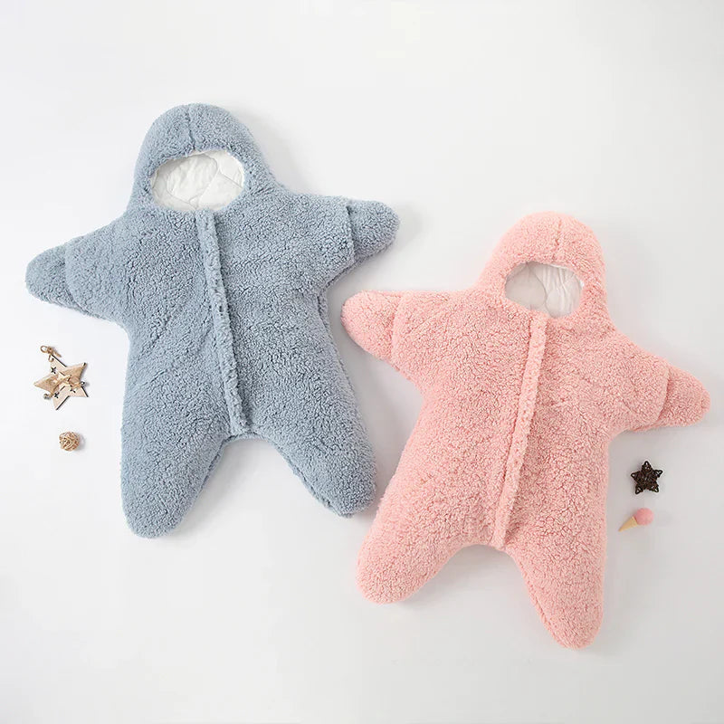 Baby Pyjama – Zachte Pluizige Stof, Ademend Textiel – Met Schattig Zeesterdesign 2