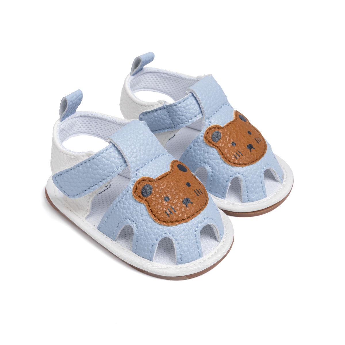 Baby Sandalen – Comfortabel PU-leer, Antislip Zool, Open Neus met Berenprint – Perfect voor Actieve Peuters 2