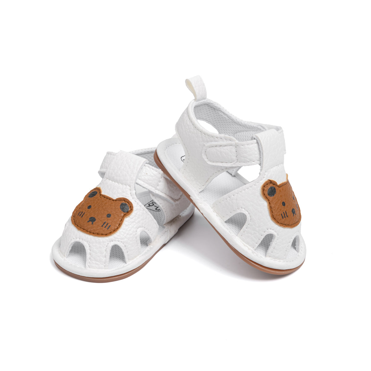 Baby Sandalen – Comfortabel PU-leer, Antislip Zool, Open Neus met Berenprint – Perfect voor Actieve Peuters 4