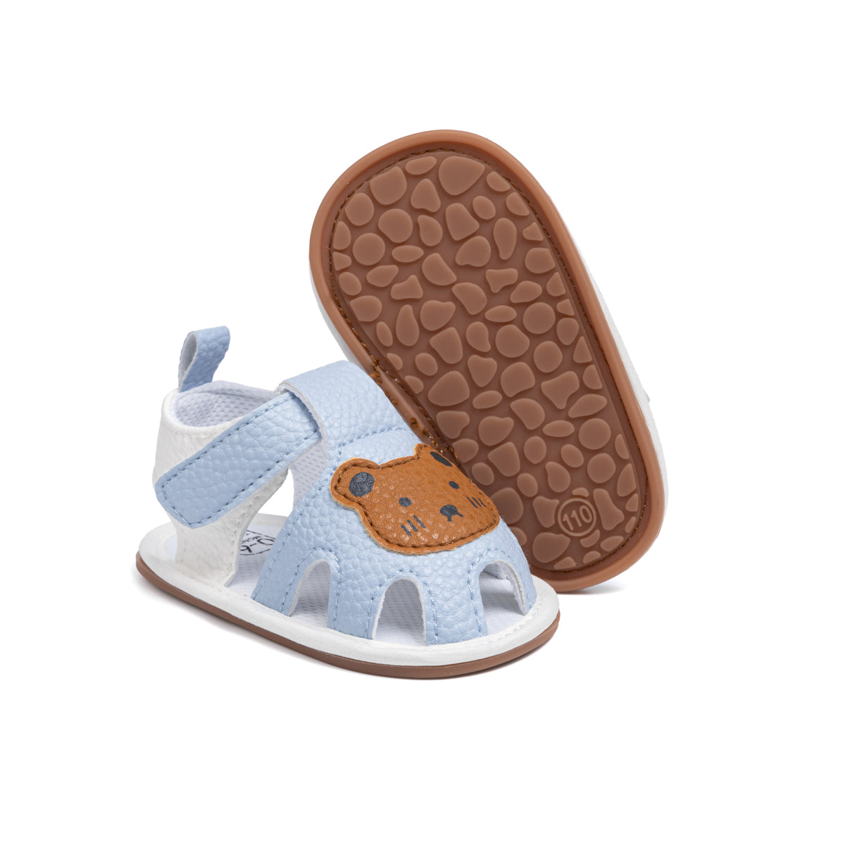 Baby Sandalen – Comfortabel PU-leer, Antislip Zool, Open Neus met Berenprint – Perfect voor Actieve Peuters 7