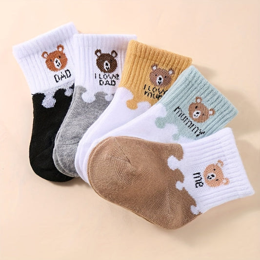 Baby Sokken – 5 Paar Rekbare Enkelsokken van Ademend Materiaal – Comfortabel en Stijlvol 2