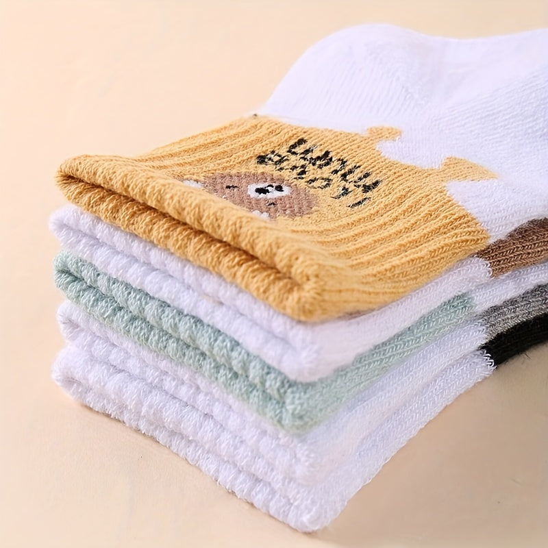 Baby Sokken – 5 Paar Rekbare Enkelsokken van Ademend Materiaal – Comfortabel en Stijlvol 6