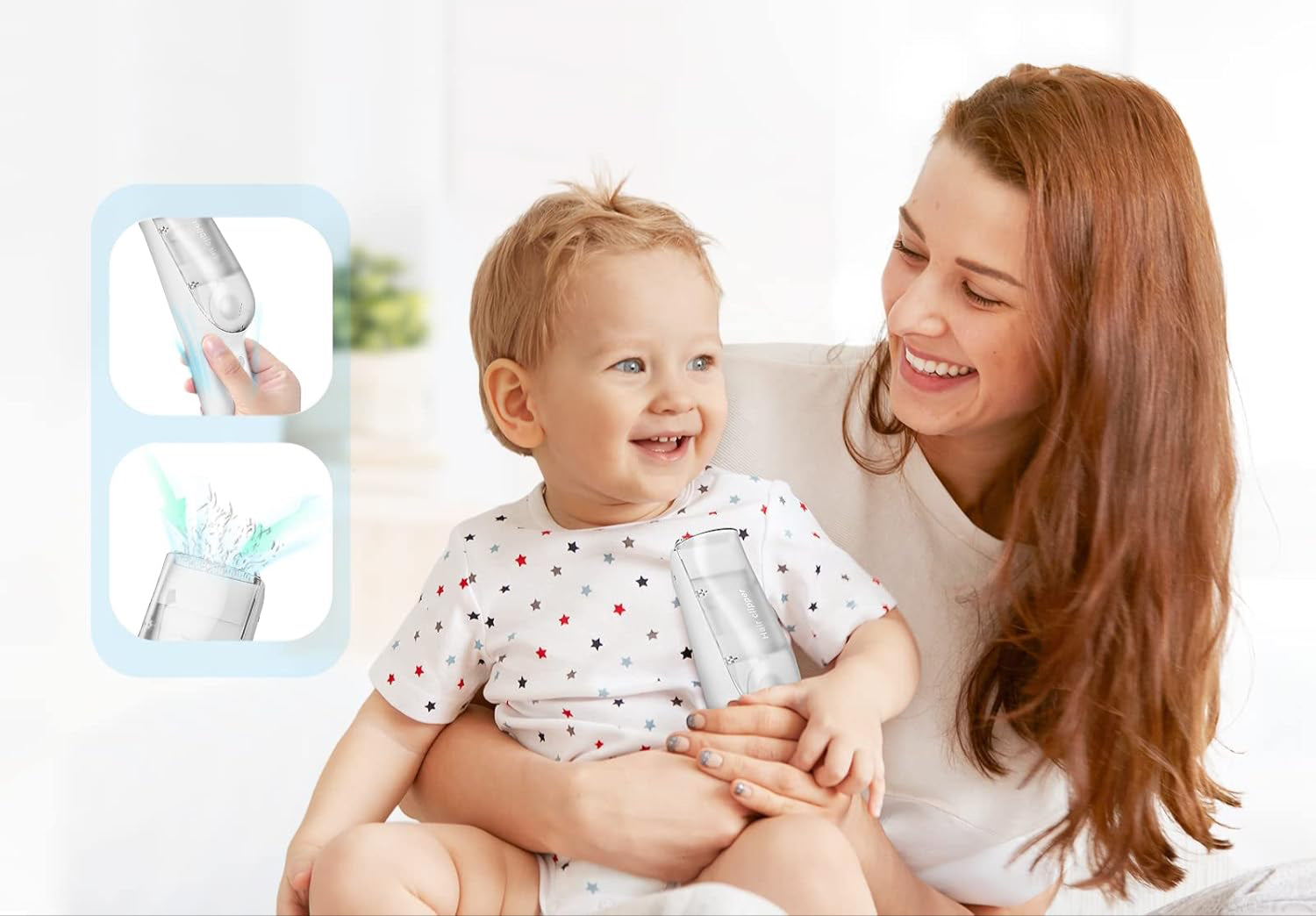 Baby Tondeuse – Waterdichte Snoerloze Tondeuse met Automatische Haaropzuiging – Inclusief Opbergdoos 1