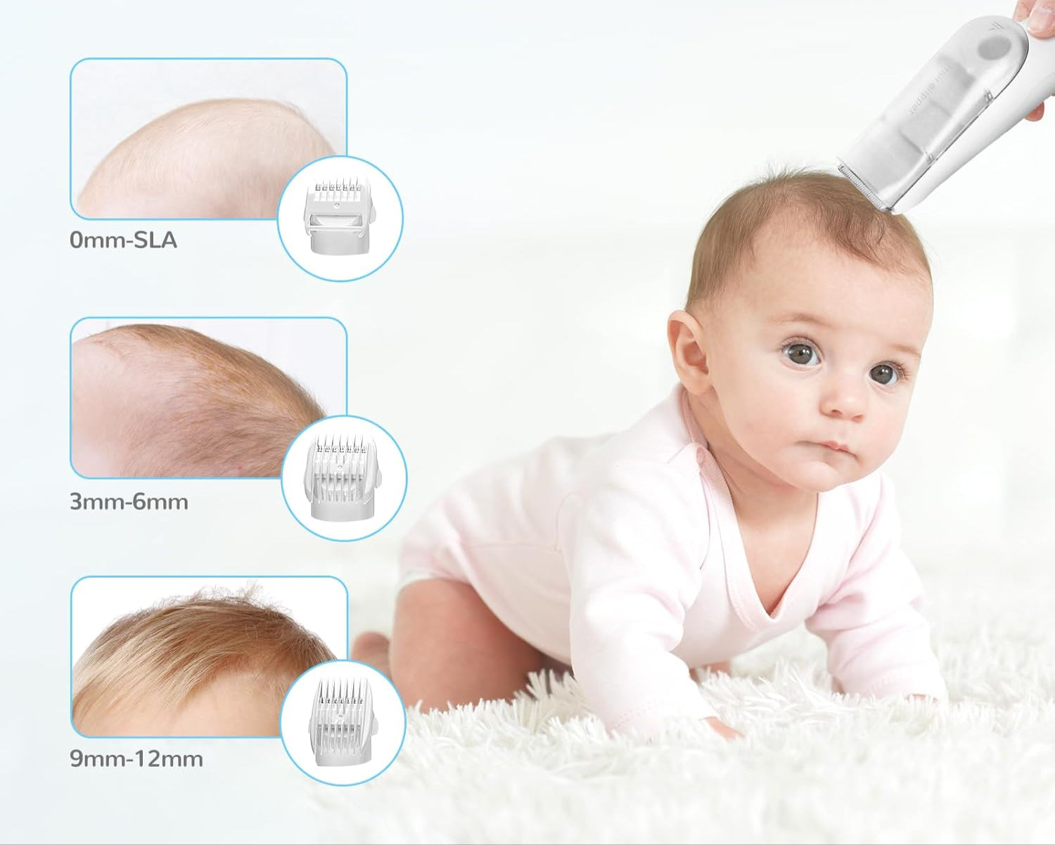 Baby Tondeuse – Waterdichte Snoerloze Tondeuse met Automatische Haaropzuiging – Inclusief Opbergdoos 3