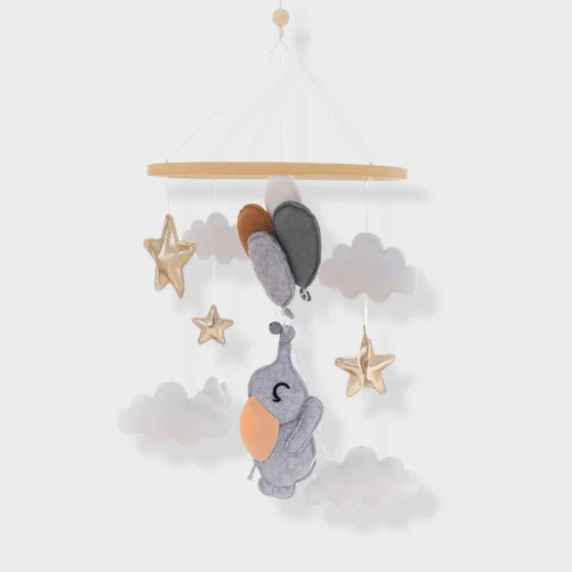 Babymobiel – Rustgevende Houten Ontwerpen met Babyveilig Vilt – Ideaal voor Zintuiglijke Ontwikkeling 2