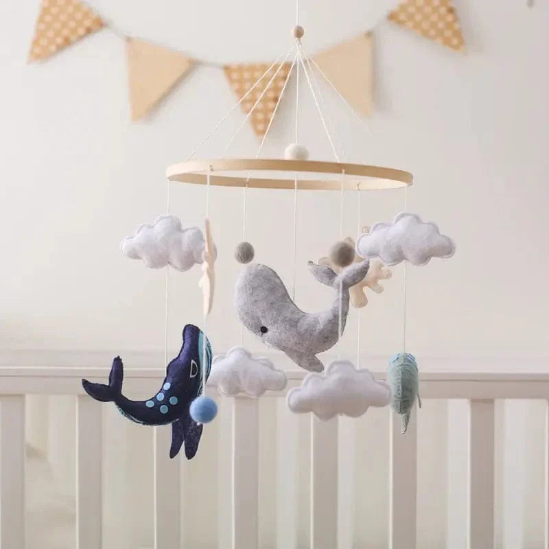 Babymobiel – Rustgevende Houten Ontwerpen met Babyveilig Vilt – Ideaal voor Zintuiglijke Ontwikkeling 8