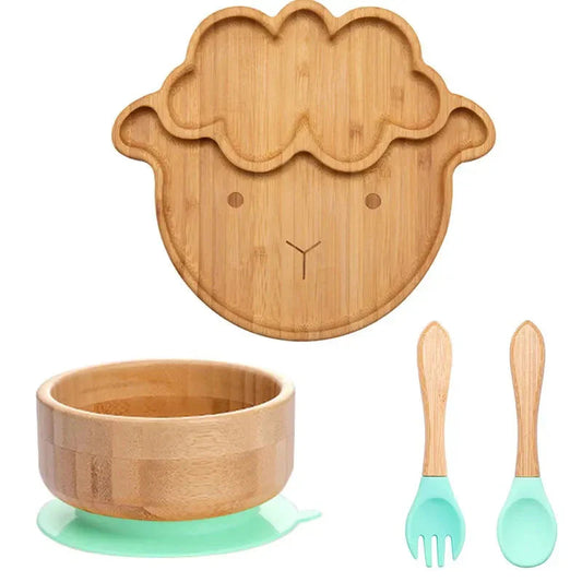 Babyservies – Bamboe Set met Zuignap, BPA-vrij en Natuurlijk – Perfect voor Kleine Eters 10