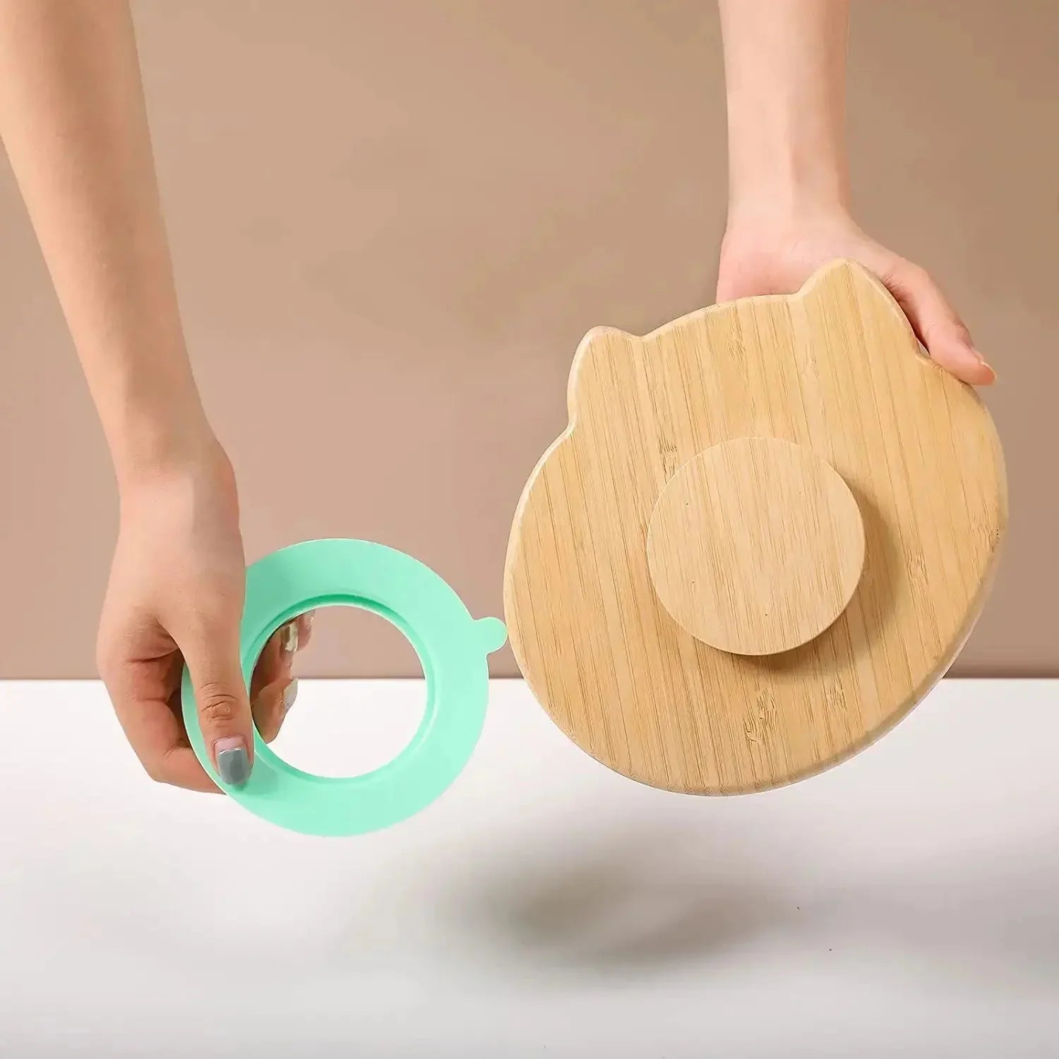 Babyservies – Bamboe Set met Zuignap, BPA-vrij en Natuurlijk – Perfect voor Kleine Eters 5
