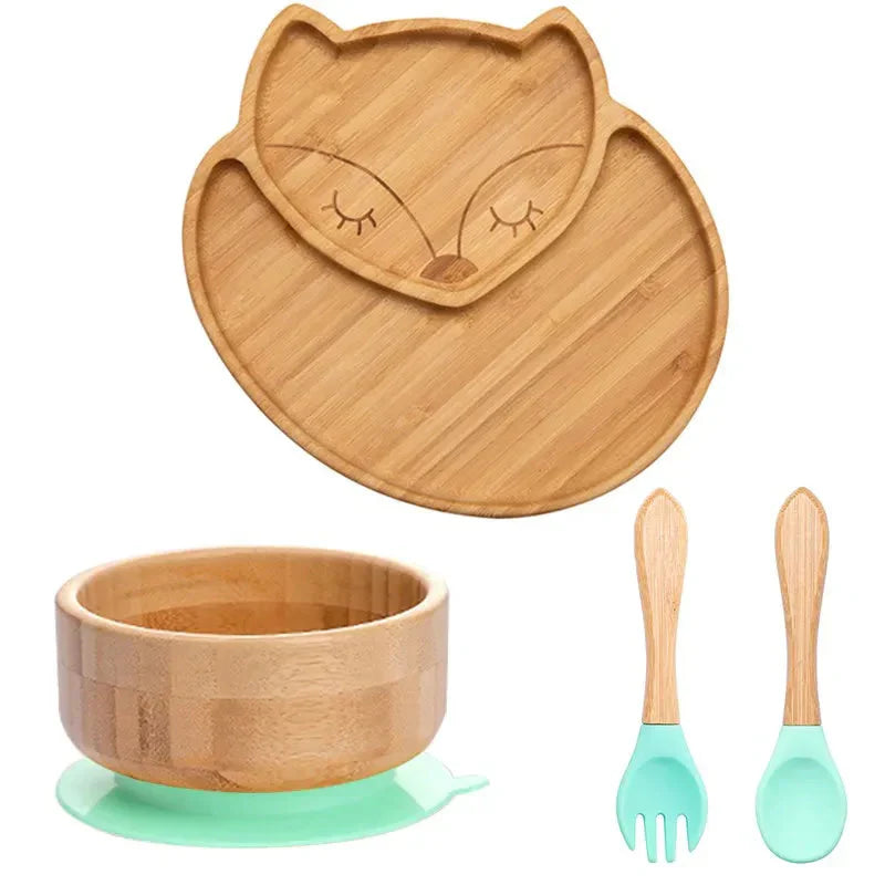 Babyservies – Bamboe Set met Zuignap, BPA-vrij en Natuurlijk – Perfect voor Kleine Eters 7