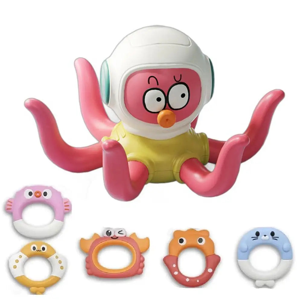 Badspeelgoed – Spetterend Ringwerpen met Octopus, Veilig en Creatief Spel 0
