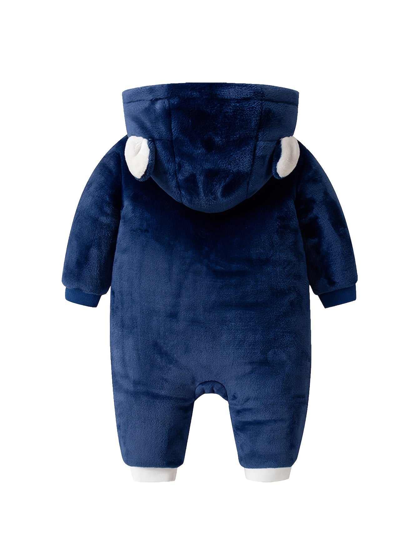 Beer Romper – Zachte Flanelstof met Oortjes, Ideaal voor Herfst en Winter 7