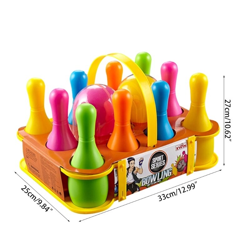 Bowling Set – Kleurrijke Kegels en Ballen, Veilig en Duurzaam – Perfect voor Actief Spel 1