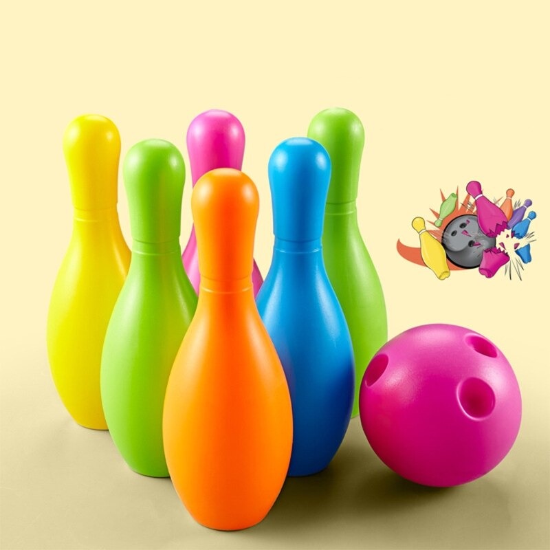 Bowling Set – Kleurrijke Kegels en Ballen, Veilig en Duurzaam – Perfect voor Actief Spel 4
