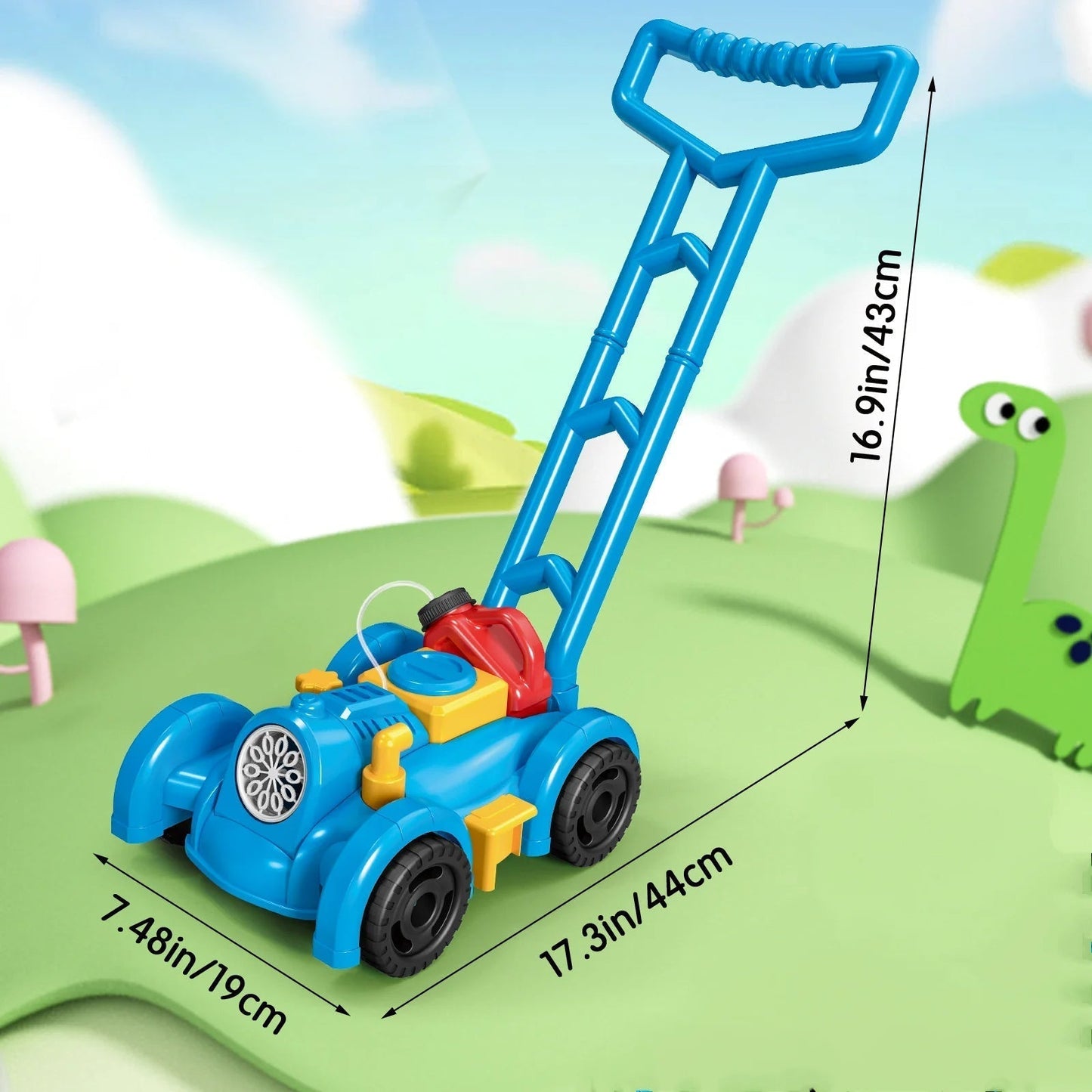 Bubbelgrasmaaier – Actief Buitenspeelgoed voor Kinderen, Bevorder Motorische Vaardigheden – Geschikt voor Buitenspeelgoed 3 Jaar 11