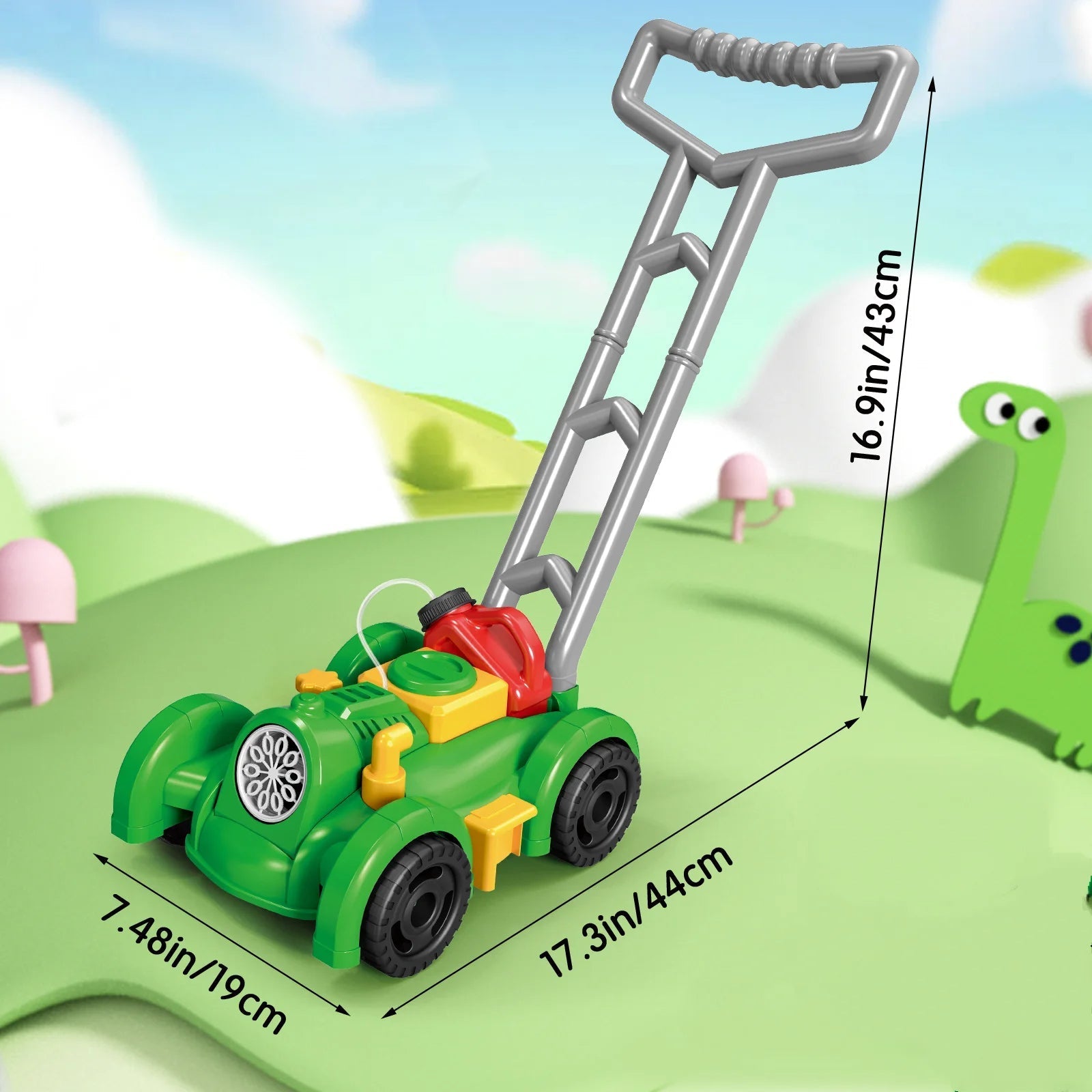 Bubbelgrasmaaier – Actief Buitenspeelgoed voor Kinderen, Bevorder Motorische Vaardigheden – Geschikt voor Buitenspeelgoed 3 Jaar 9