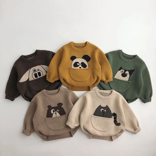 Dieren Trui – Zachte Katoenmix met Handige Buidel en Leuke Print – Perfect voor Kinderen 1