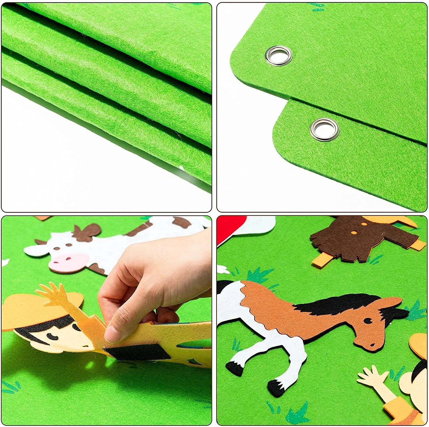 Dieren Viltbord – Educatieve Decoratie van Zacht Vilt, Interactief en Veilig voor Kinderen 1
