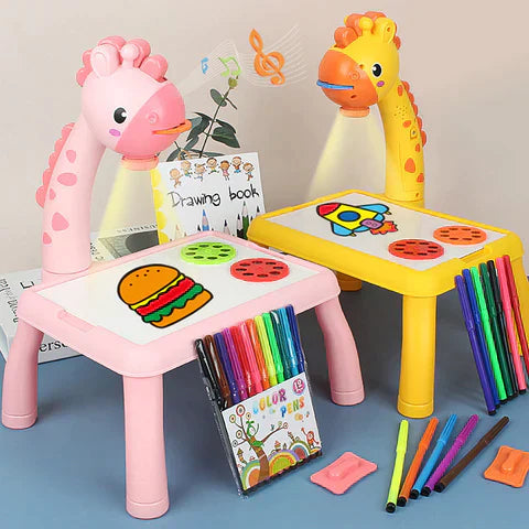 Tekentafel voor Kinderen – Creatieve Dino met Herbruikbaar Bord en 12-delige Tekenset – Geschikt voor 3-8 Jaar-4