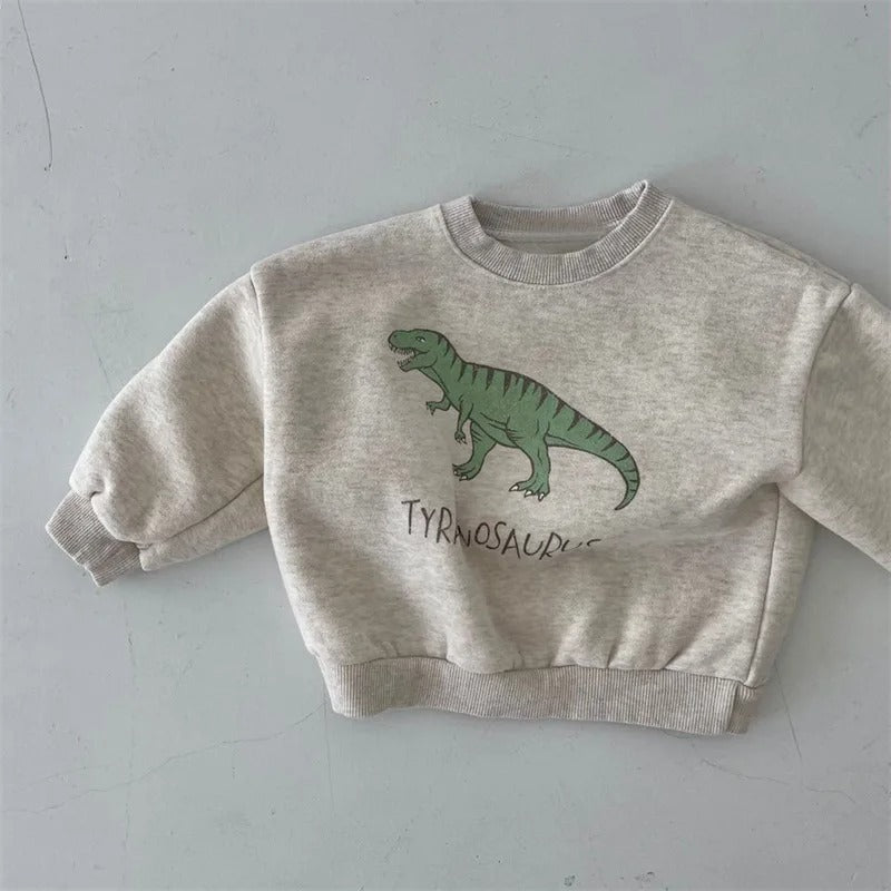 Dino Sweater – Zachte Stof, Schattige Dinosaurus Print – Comfortabel en Duurzaam voor Kinderen 5