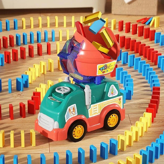 Domino Truck – Educatief Speelgoed voor Kinderen, Stimuleert Creativiteit en Motorische Vaardigheden 0