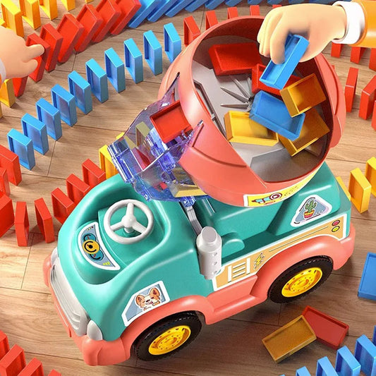 Domino Truck – Educatief Speelgoed voor Kinderen, Stimuleert Creativiteit en Motorische Vaardigheden 1