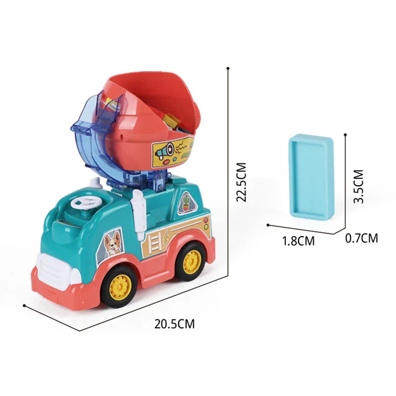Domino Truck – Educatief Speelgoed voor Kinderen, Stimuleert Creativiteit en Motorische Vaardigheden 6