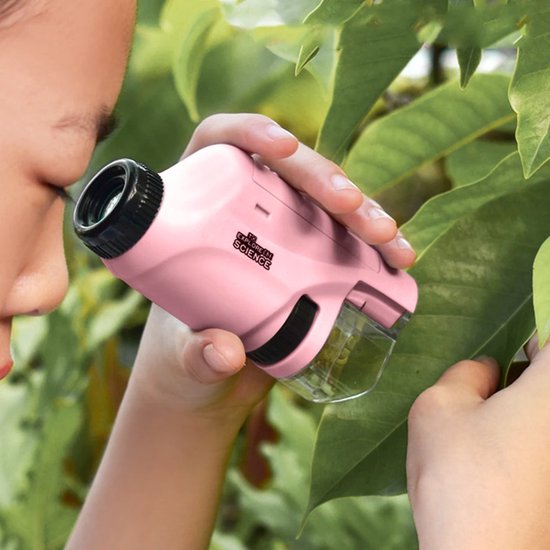 Draagbare Microscoop – 60x-120x Vergroting, LED Verlichting – Educatief Wetenschapsspeelgoed voor Kinderen 6