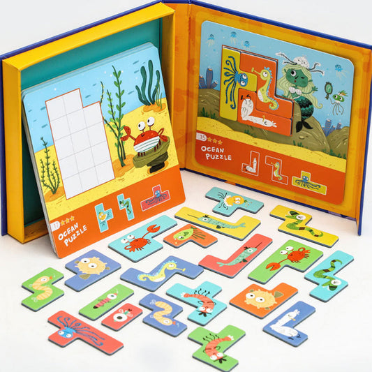 Educatieve Puzzel – Magnetische Oceaandieren, Veilig en Duurzaam – Bevorder Creativiteit en Motoriek 1