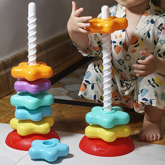 Educatieve Stapeltoren – Kleurrijke Vormen en Maten, Perfect voor Peuters en Kleuters 3