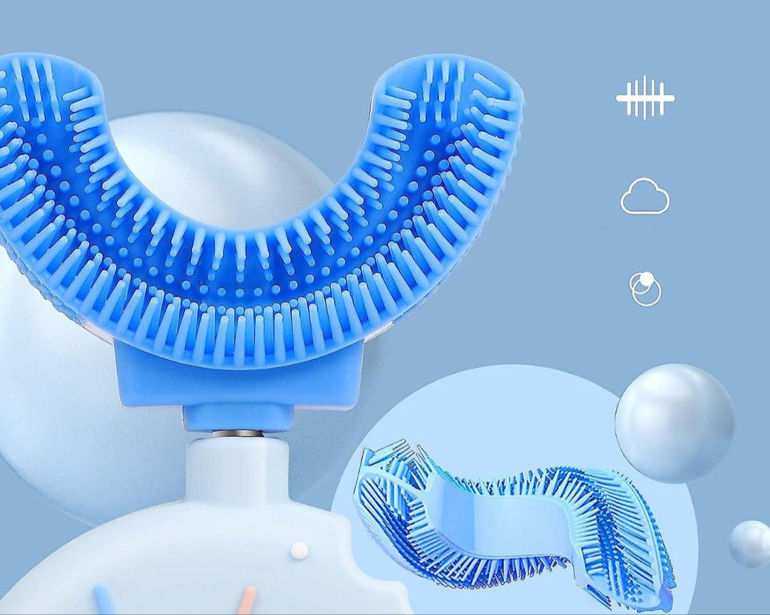 Elektrische Tandenborstel – U-Vormig Ontwerp, 4 Borstels, 5 Reinigingsmodi, IPX7 Waterproof 6