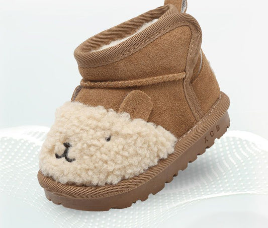Enkellaarsjes – Warm en Comfortabel met Schattig Poppetje, Antislipzool, Waterafstotend 0