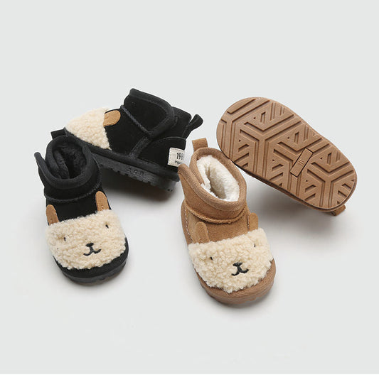 Enkellaarsjes – Warm en Comfortabel met Schattig Poppetje, Antislipzool, Waterafstotend 2