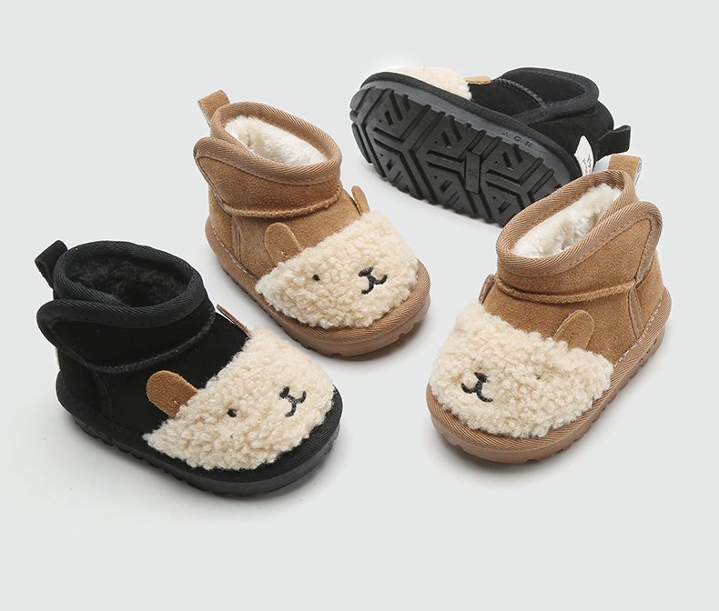 Enkellaarsjes – Warm en Comfortabel met Schattig Poppetje, Antislipzool, Waterafstotend 4