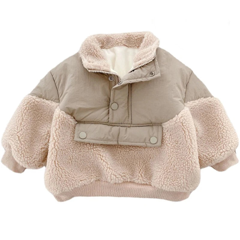 Fleece Lamswol Jas – Super Warm en Comfortabel voor Kinderen – Duurzaam en Machinewasbaar 0