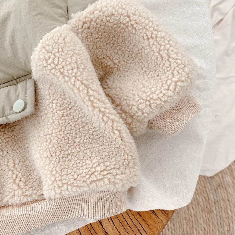 Fleece Lamswol Jas – Super Warm en Comfortabel voor Kinderen – Duurzaam en Machinewasbaar 4
