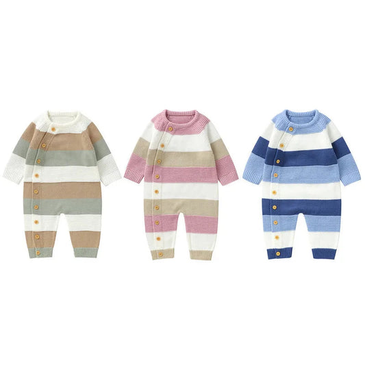 Gebreide Romper – Zacht en Comfortabel, Ideaal voor Koude Maanden 0